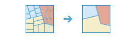 Dissolve Boundaries workflow diagram Dissolve Boundaries workflow diagram