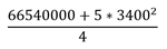 Variance of areas Variance of areas